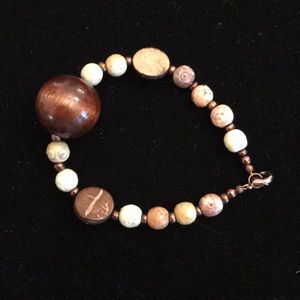 Handmade Wooden Bead Bracelet